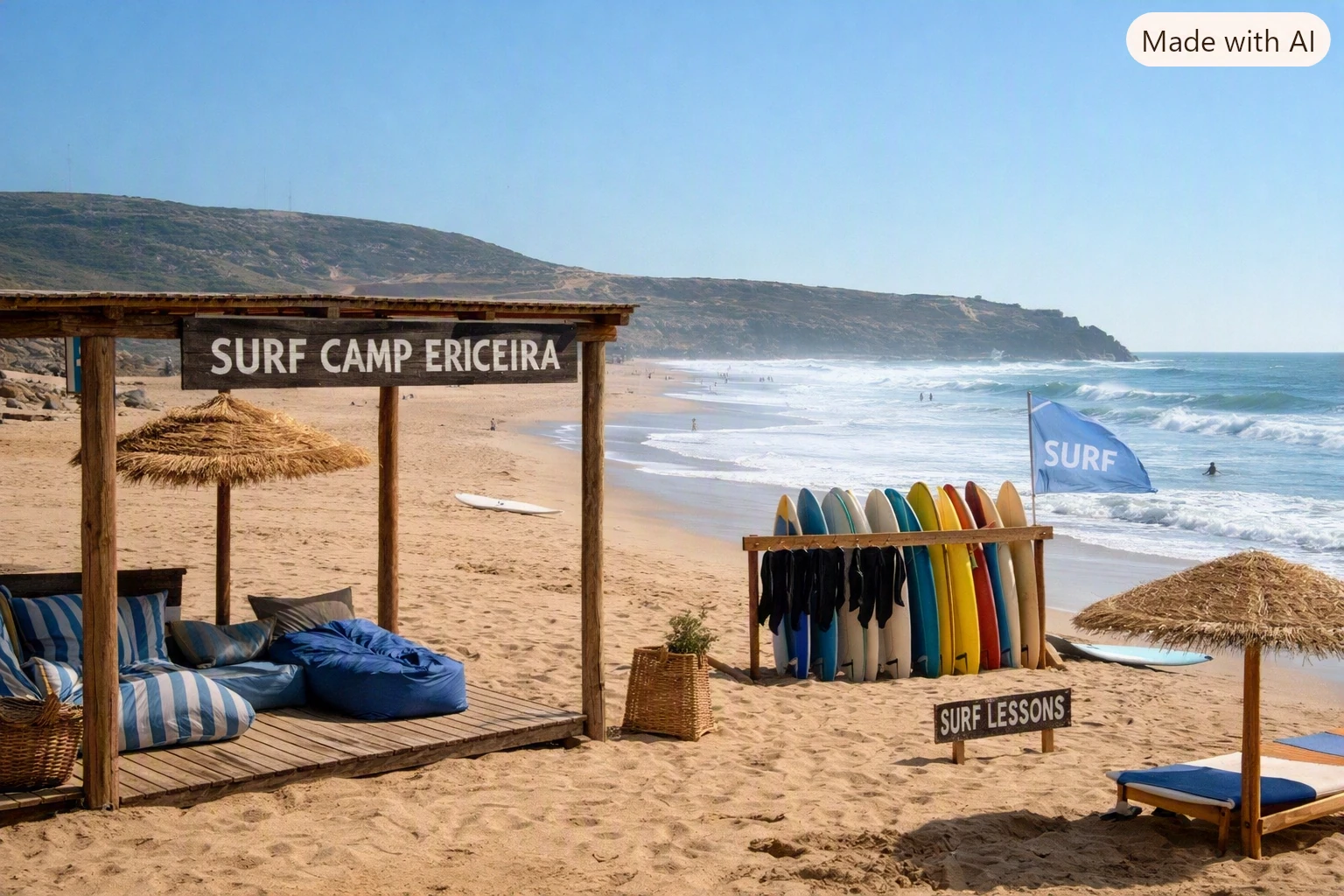„Surf Camp Ericeira Portugal – Strand von Foz do Lizandro